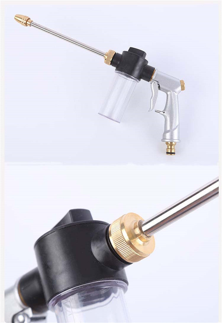 High-Pressure Car Wash Gun with Foam Nozzle and Hose